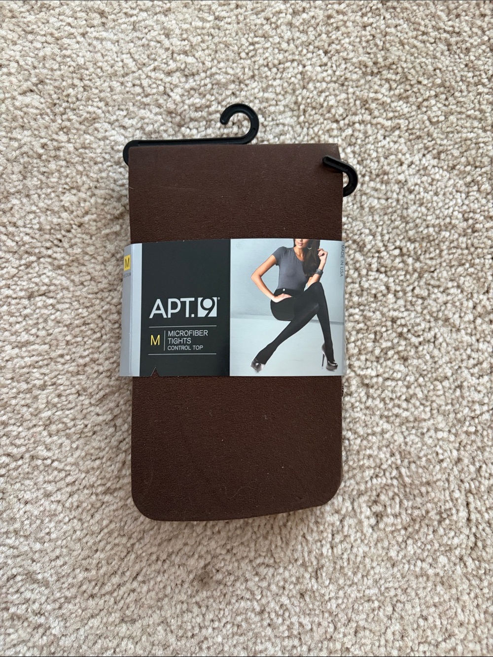 Apt. 9 Brown Microfiber Tights with Control Top